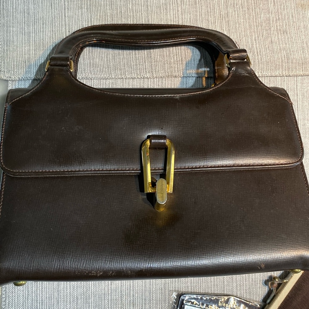 Bienen David brown leather purse. Never used. Vintage